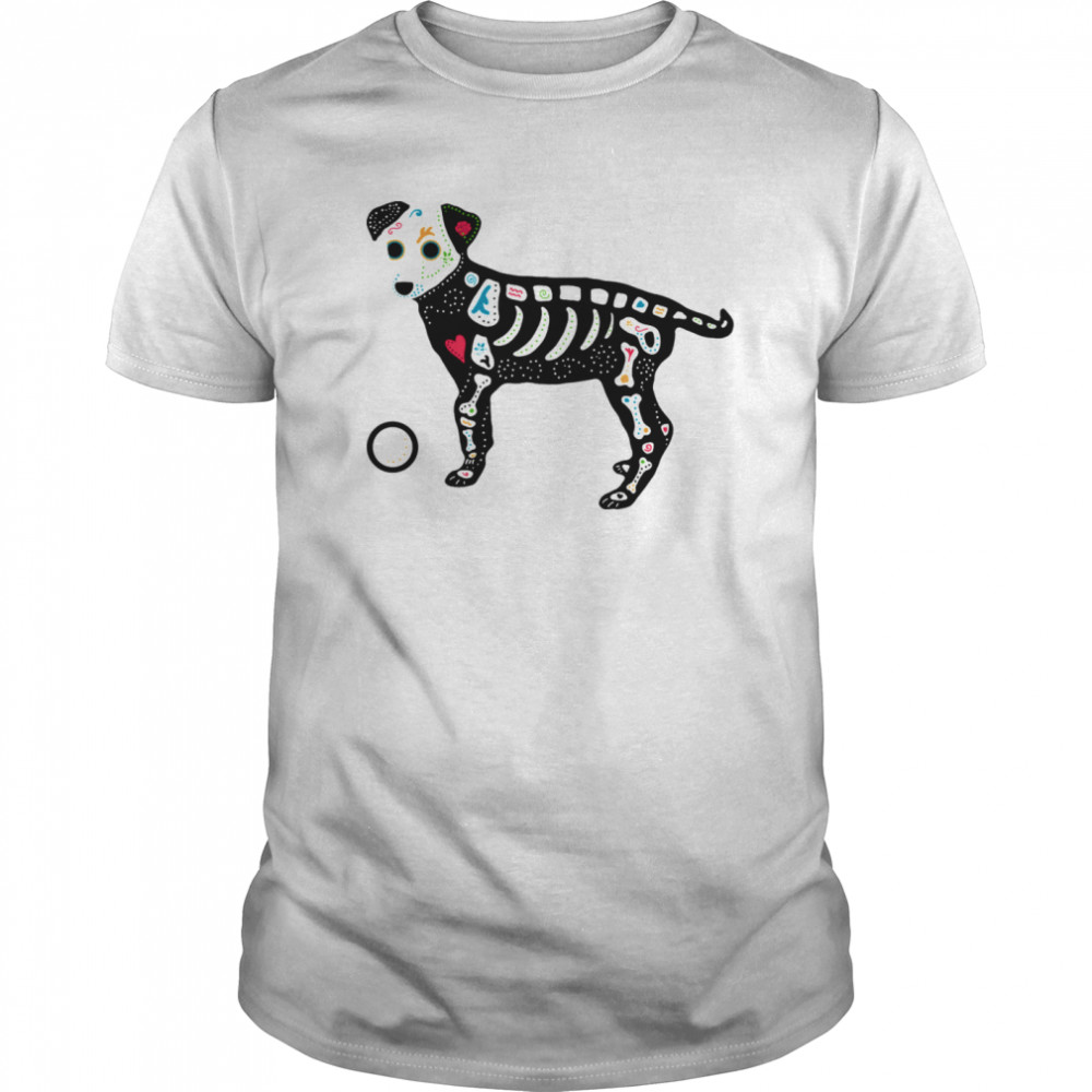 Skull Puppy Day Of The Dead Dia De Muertos shirt