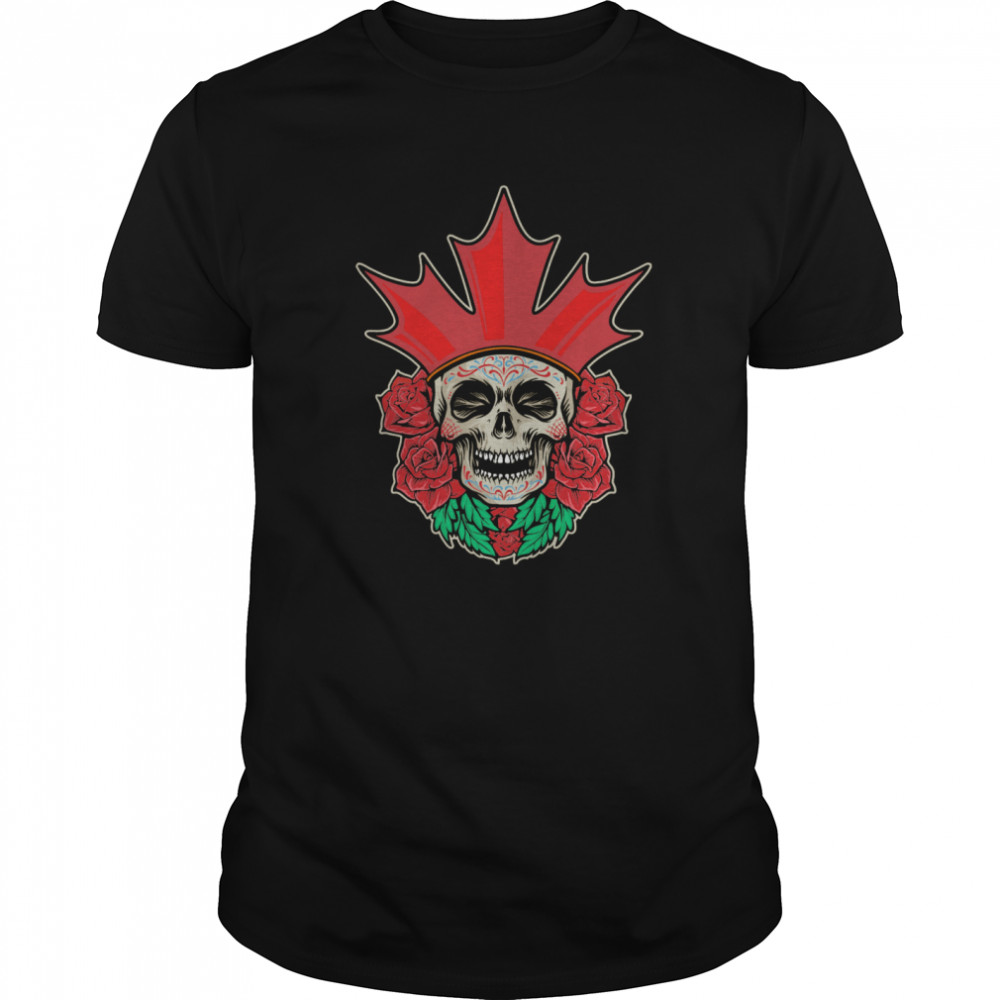 Skull Rose Dia De Muertos Day Of Dead shirt