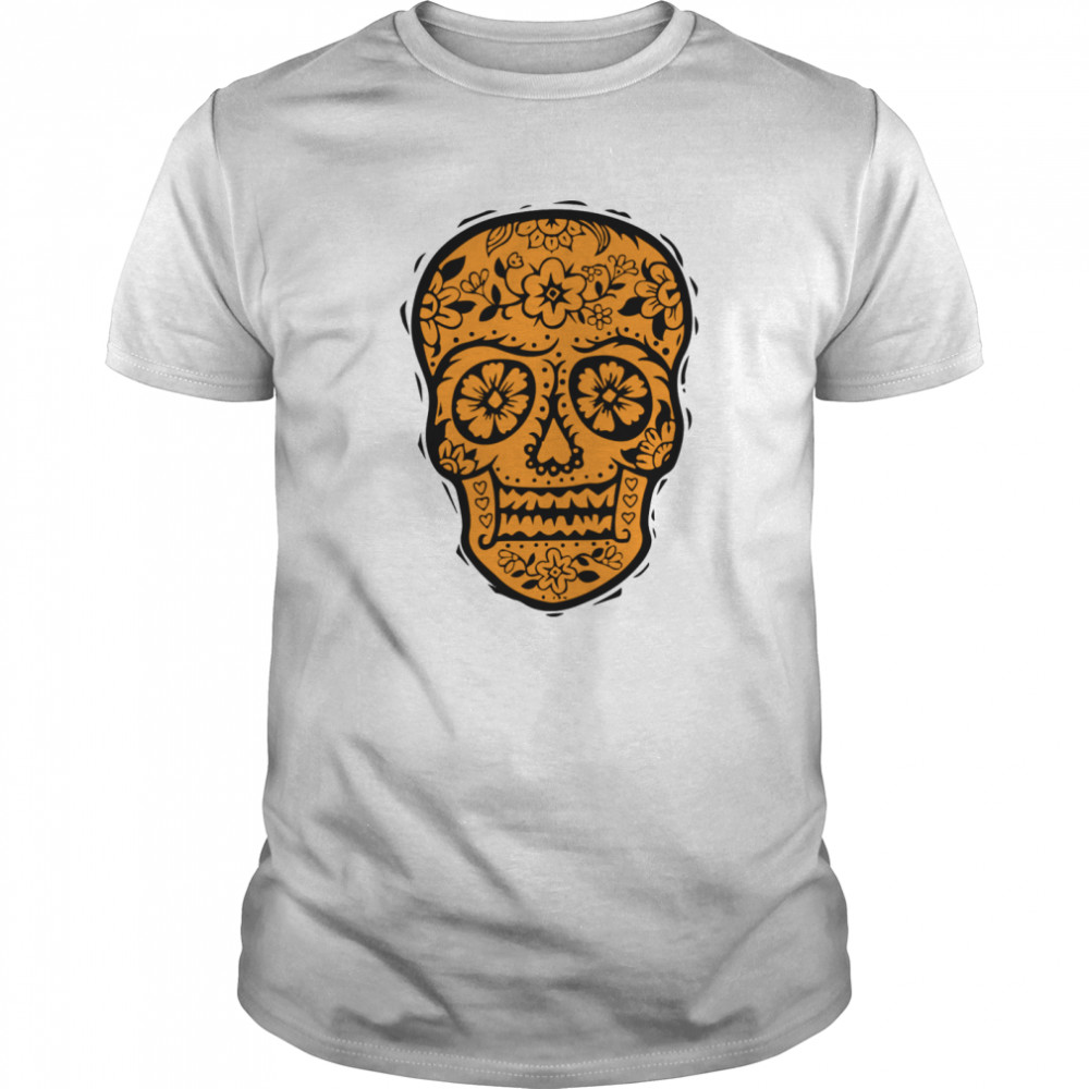 Skull SF Halloween Day Of The Dead Muertos  Classic Men's T-shirt