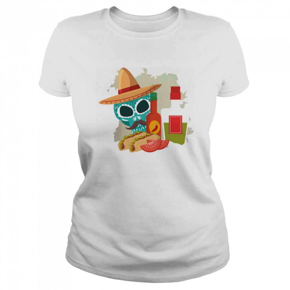 Skull Sandwiches Day Of The Dead  Classic Women's T-shirt