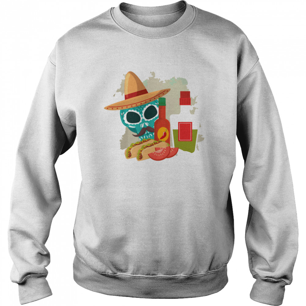 Skull Sandwiches Day Of The Dead  Unisex Sweatshirt