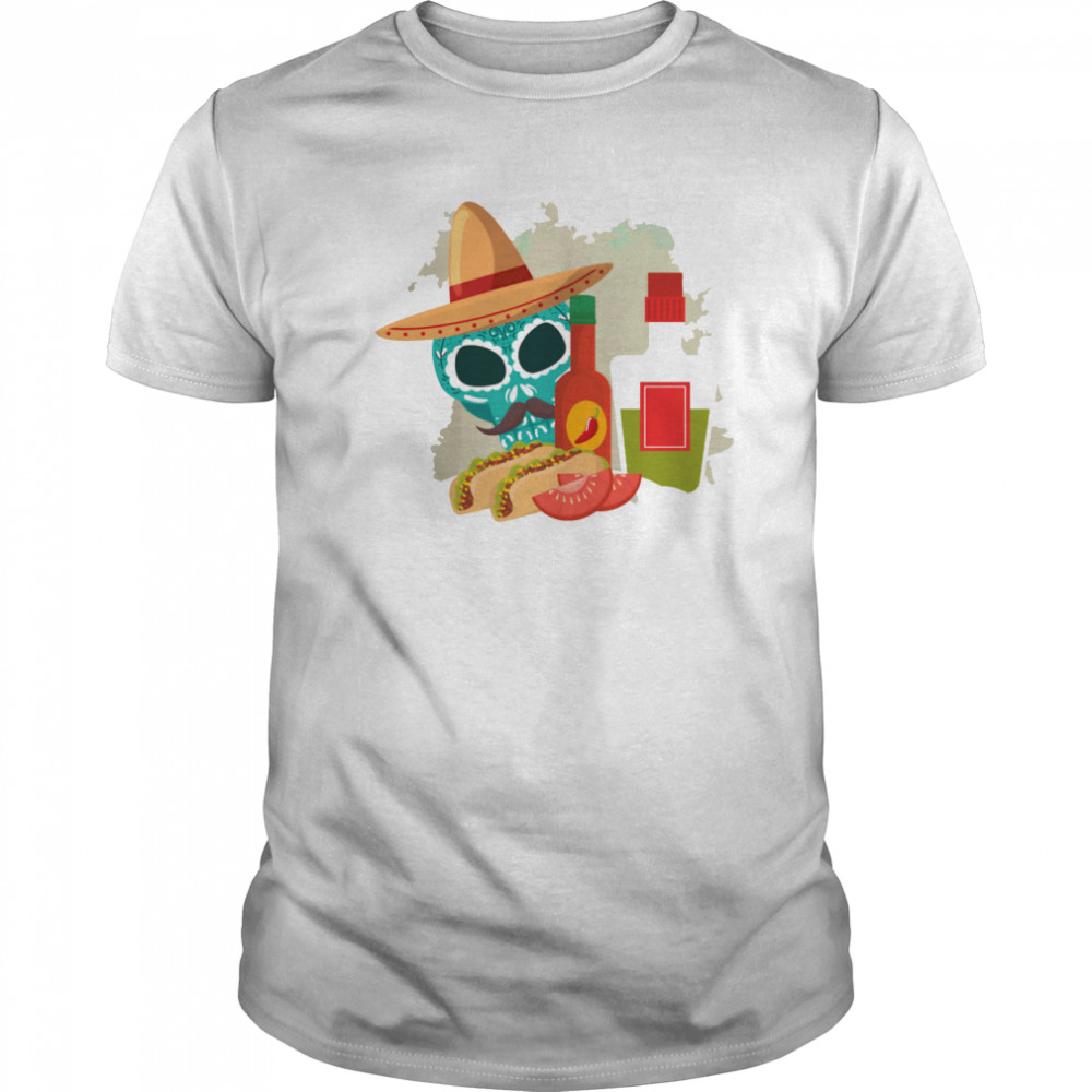 Skull Sandwiches Day Of The Dead  Classic Men's T-shirt