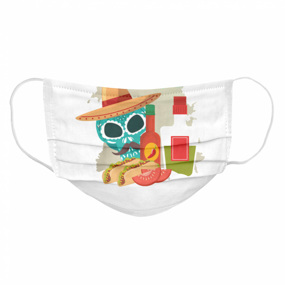 Skull Sandwiches Day Of The Dead  Cloth Face Mask