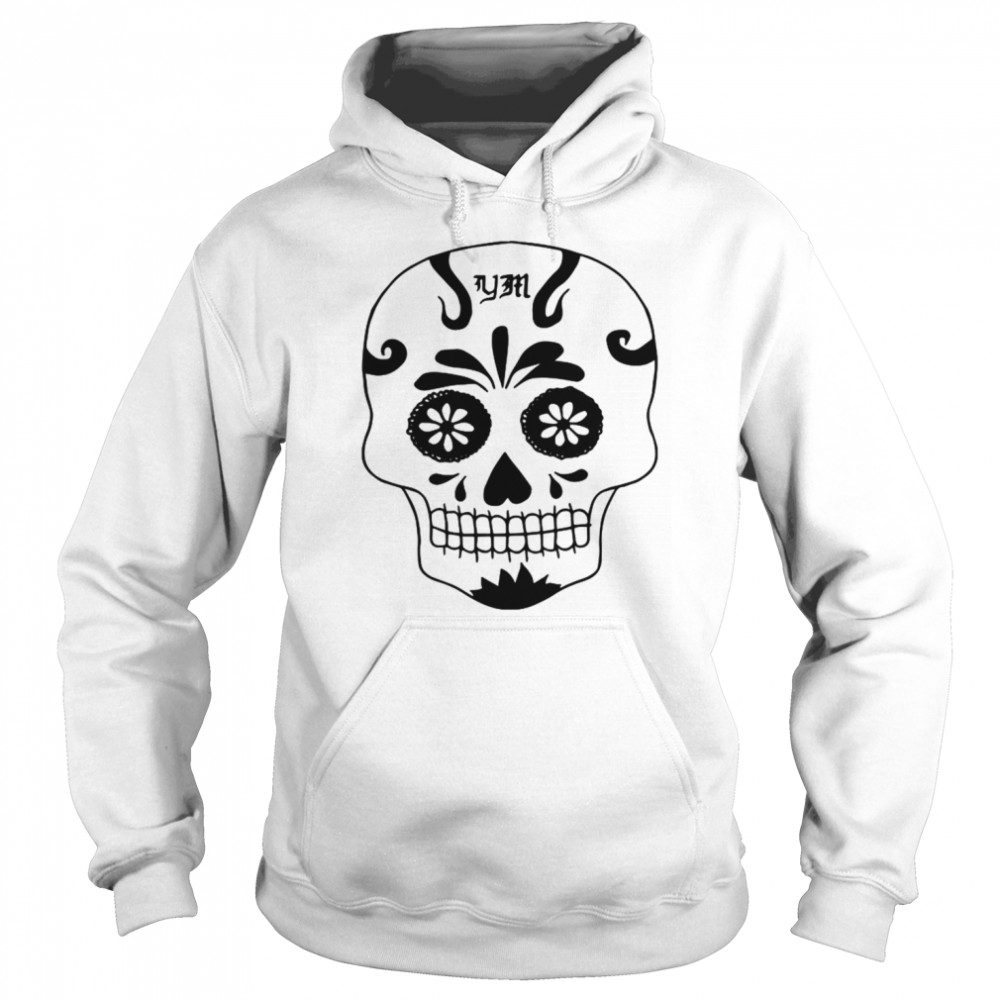 Skull Simple Day Of The Dead In Mexican  Unisex Hoodie