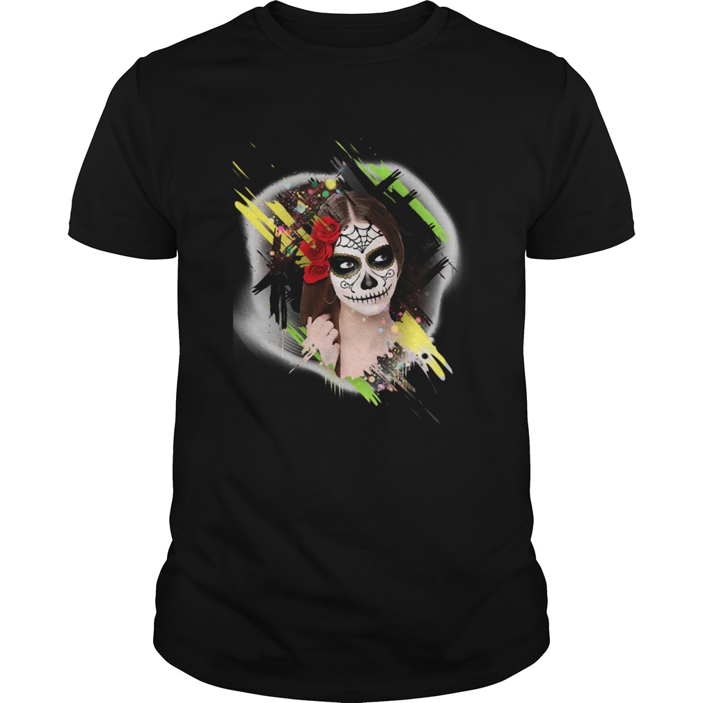 Skull Woman Dia De Los Muertos Day Of Dead shirt