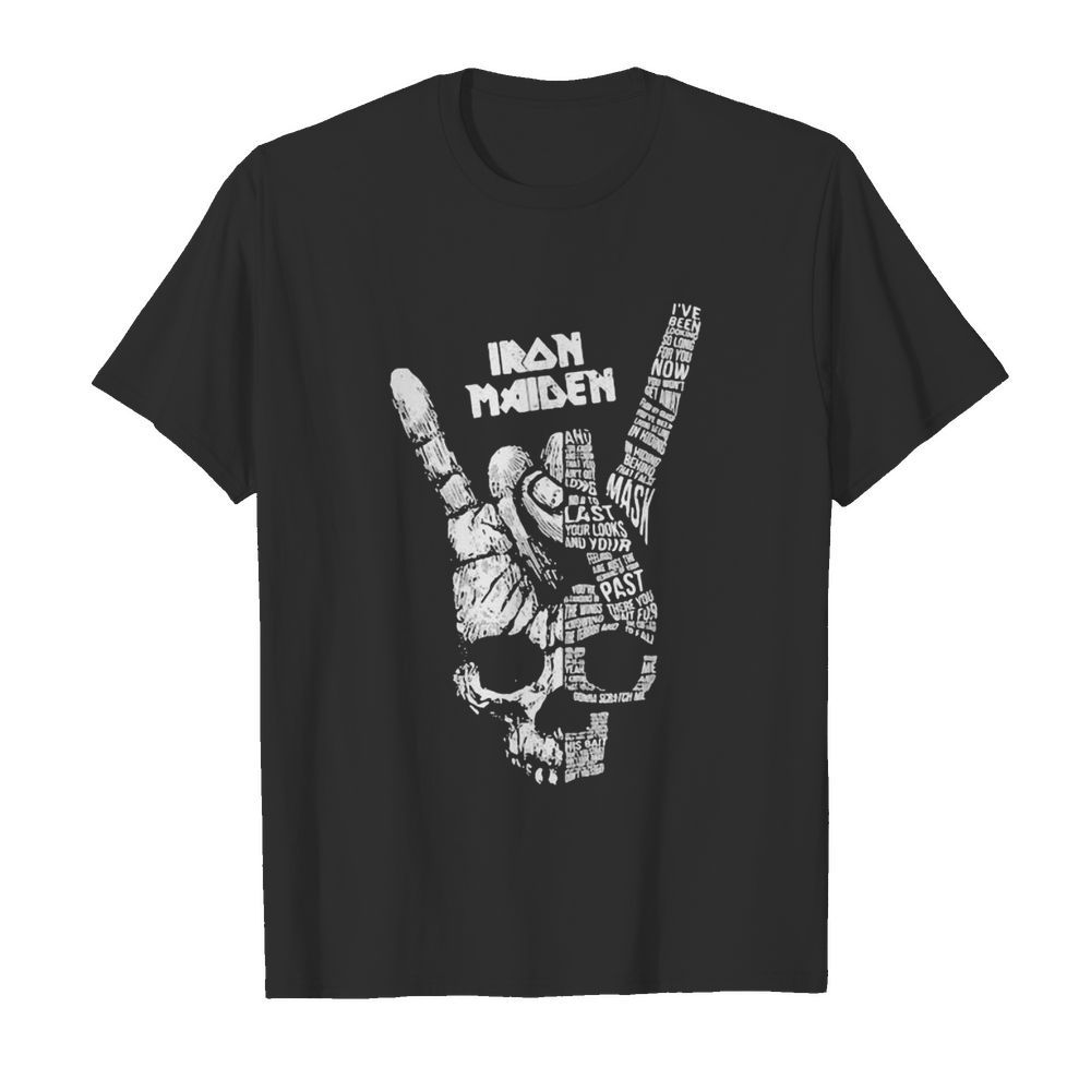 Skull hand iron maiden vintage shirt