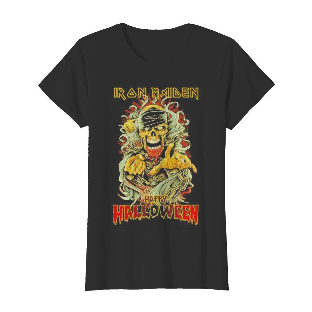 Skull iron maiden happy halloween  Classic Women's T-shirt