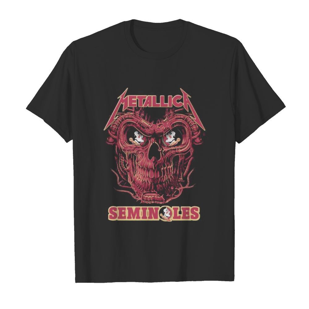 Skull metallica band florida seminoles shirt