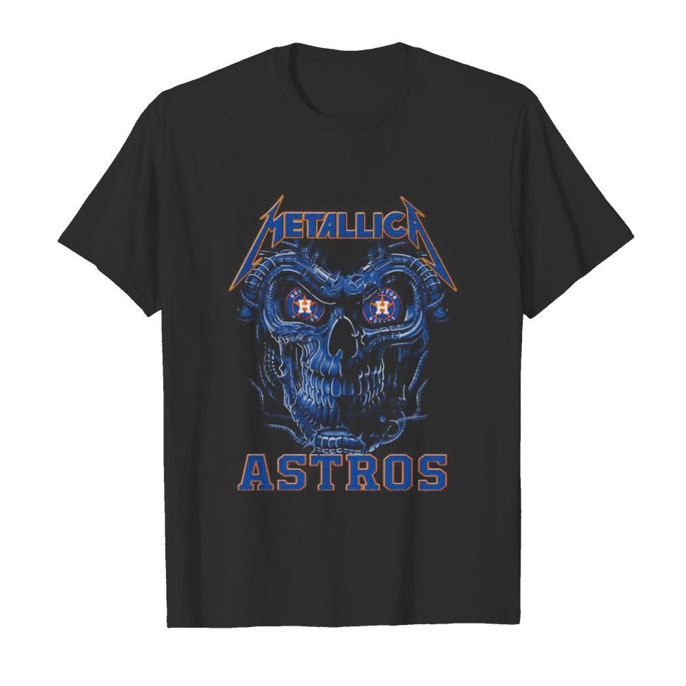 Skull metallica houston astros shirt