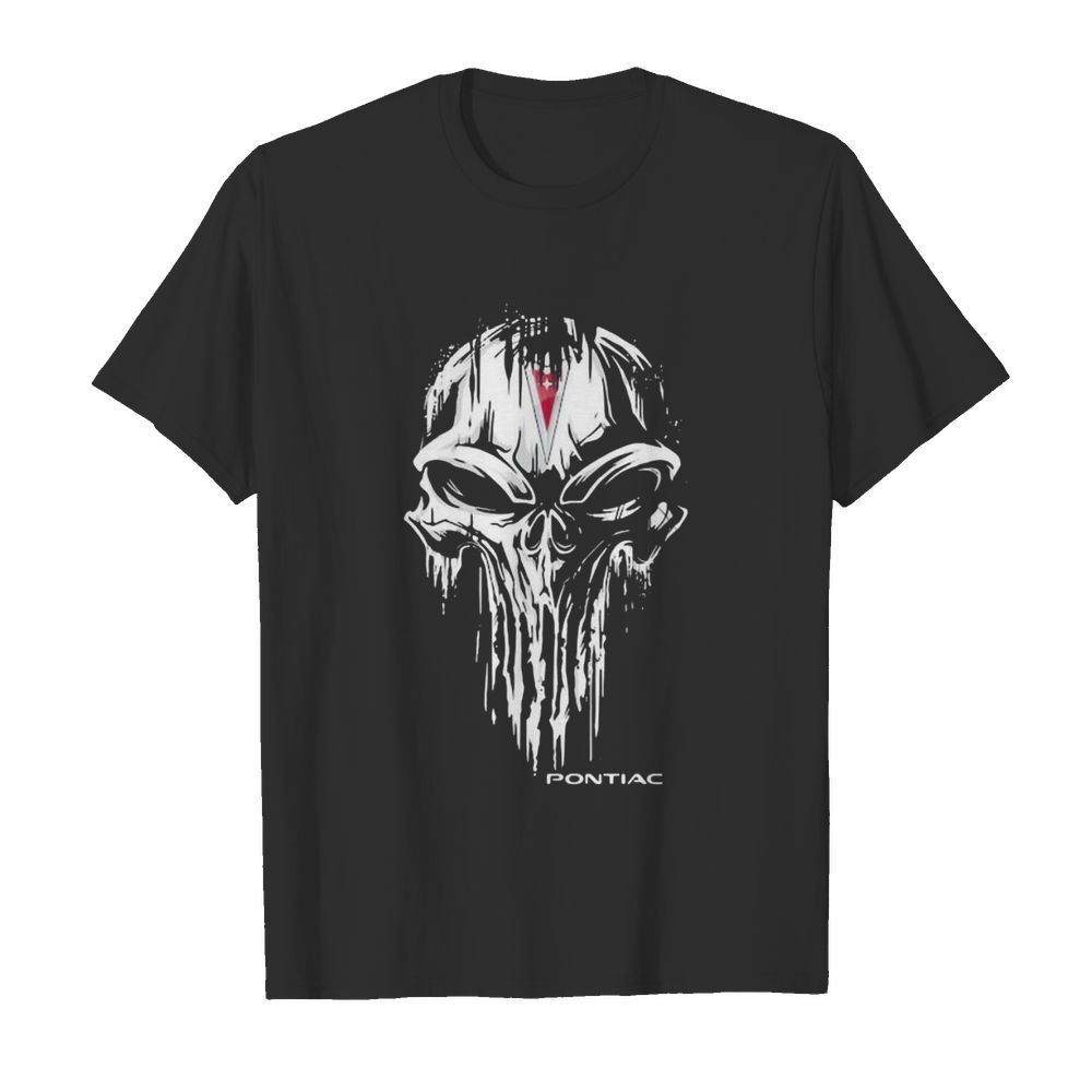 Skull pontiac logo halloween shirt