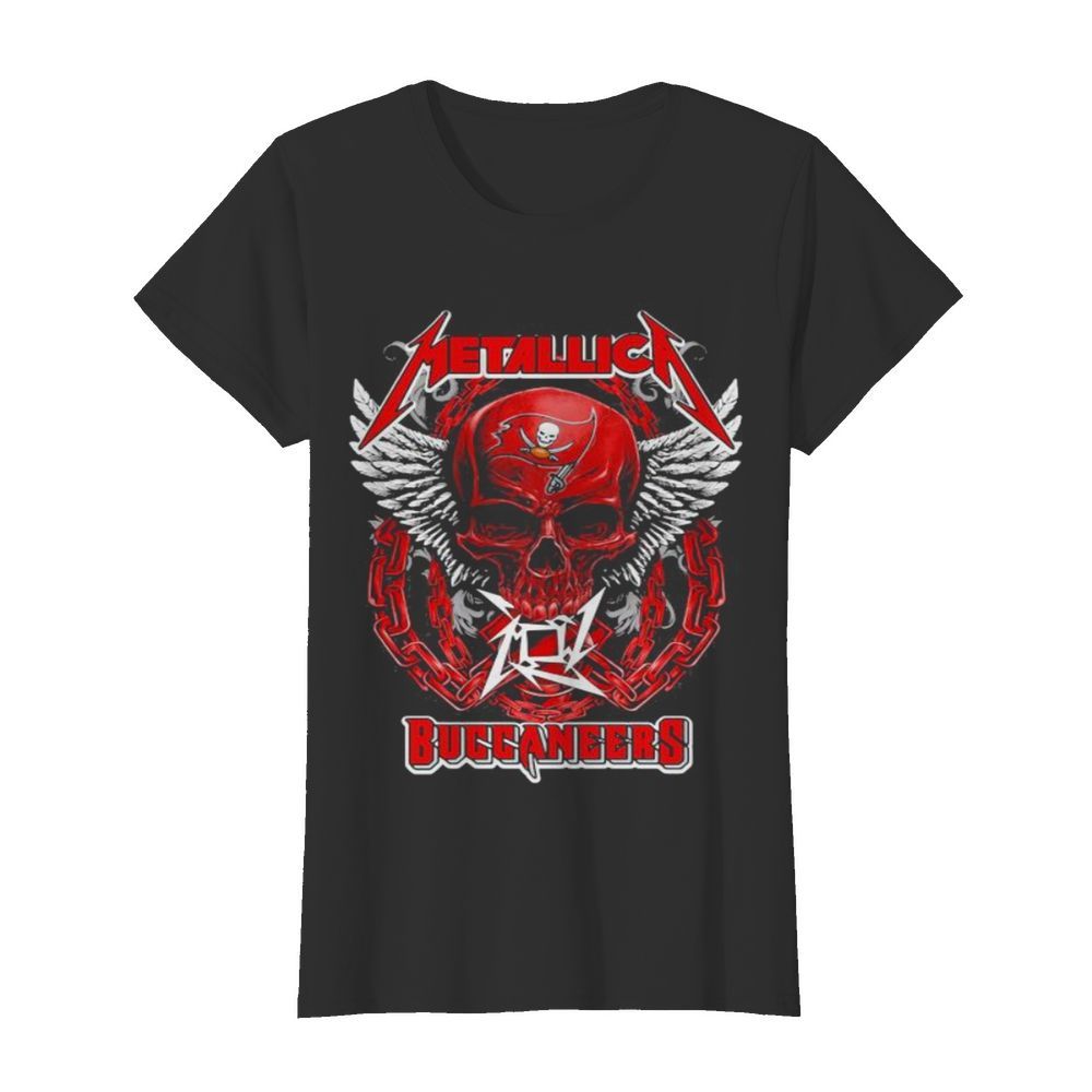 Skull wings metallica tampa bay buccaneers  Classic Women's T-shirt