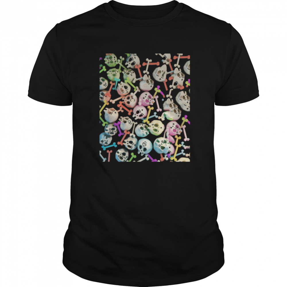 Skulls Cute Girly Color Skeleton Day Of Dead shirt