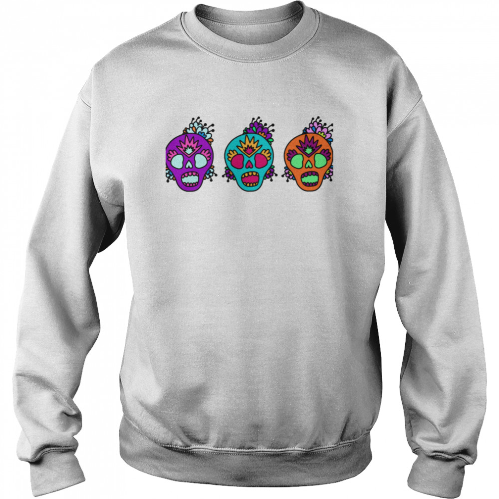 Skulls Day Of The Dead Muertos  Unisex Sweatshirt