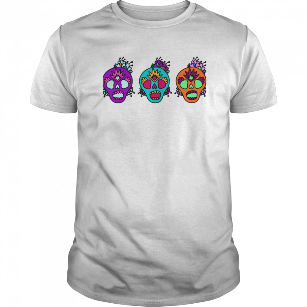 Skulls Day Of The Dead Muertos  Classic Men's T-shirt