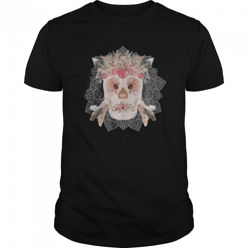 Skulls Mandala Flowers Day Dead shirt