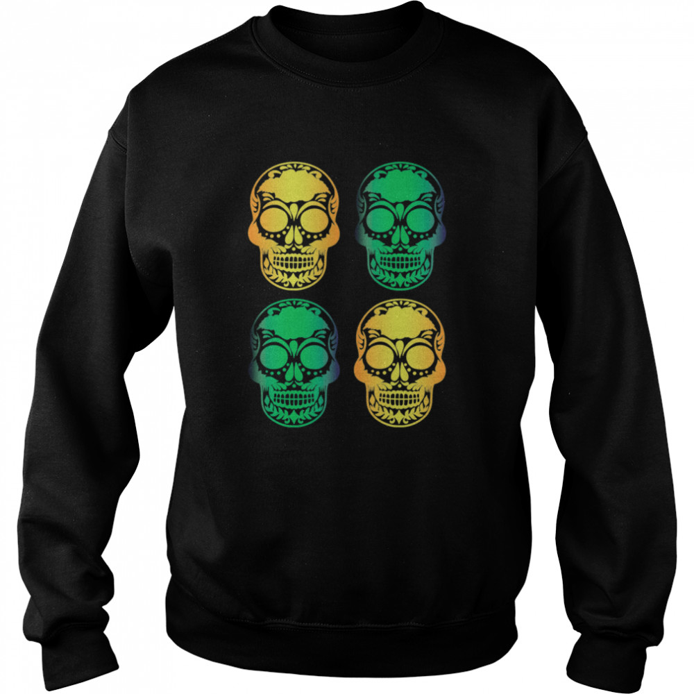 Skulls Mexico To Celebrate The Holiday Day Of The Dead  Unisex Sweatshirt