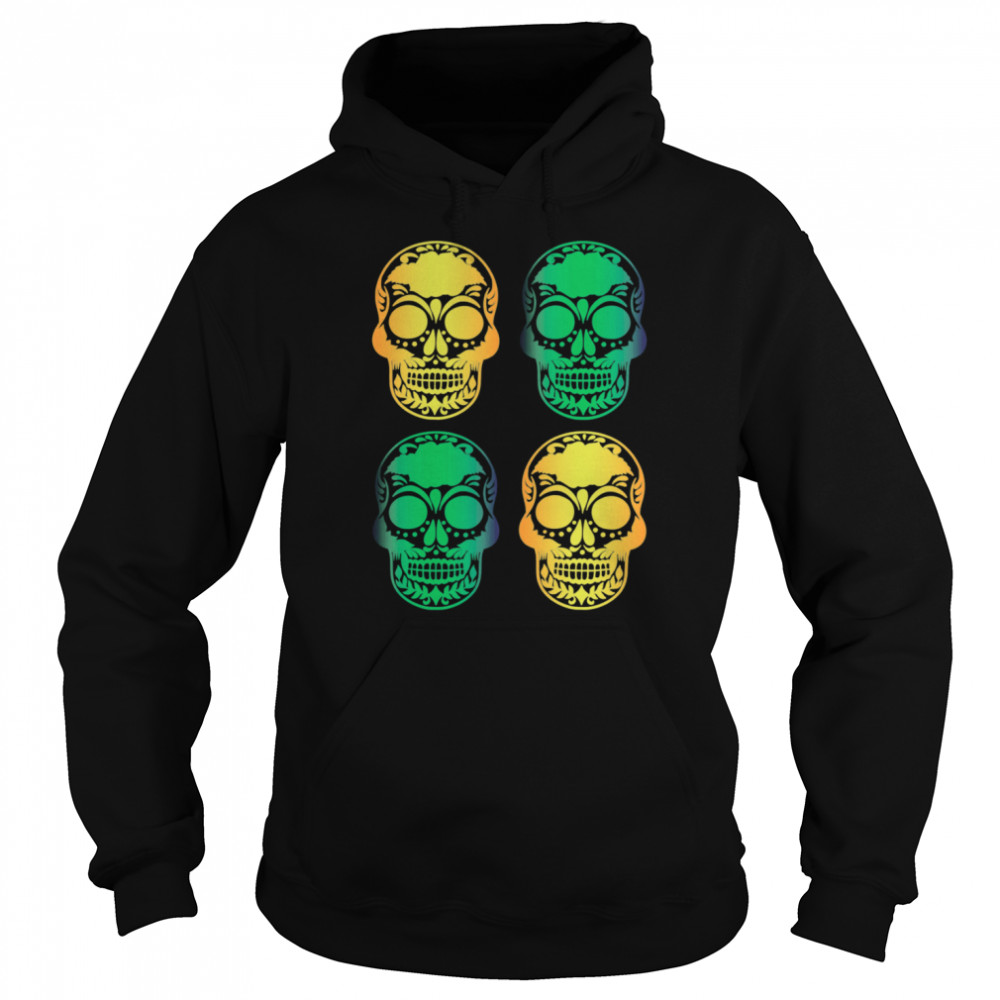 Skulls Mexico To Celebrate The Holiday Day Of The Dead  Unisex Hoodie