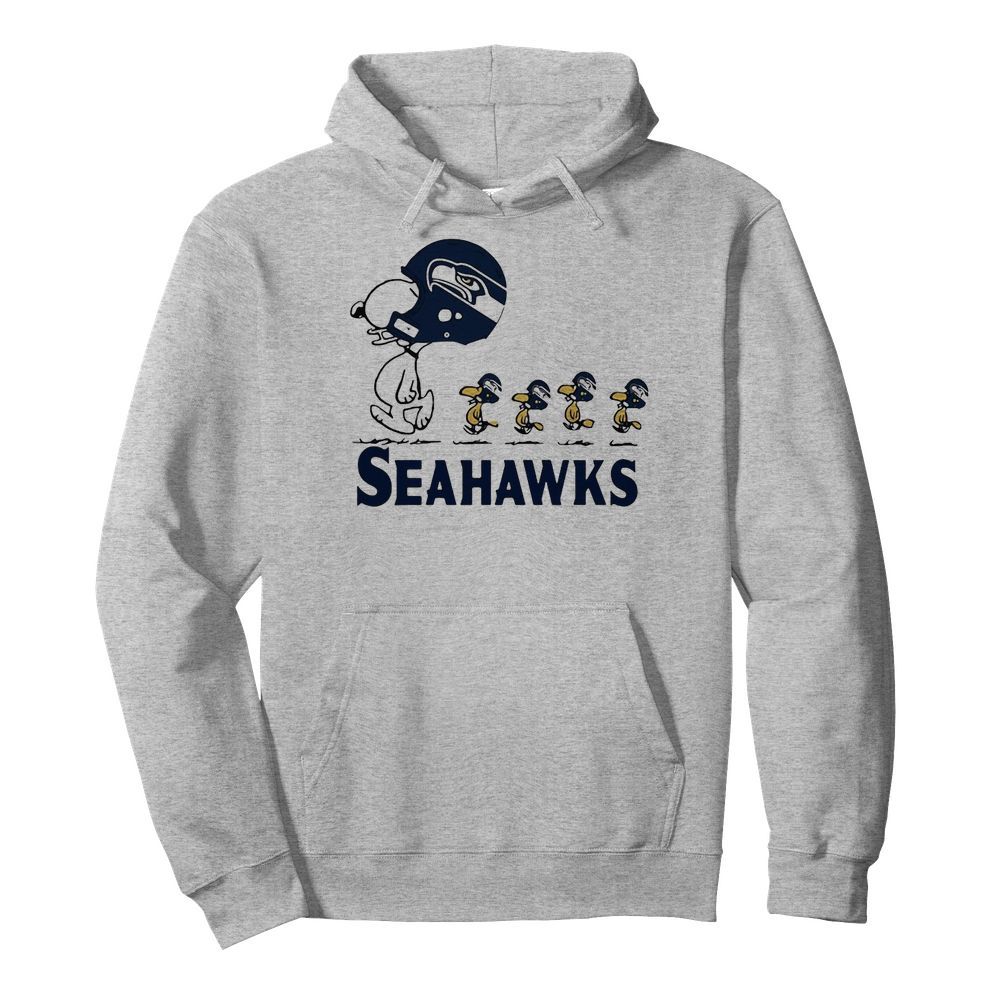 Snoopy Seattle Seahawks Woodstock  Unisex Hoodie