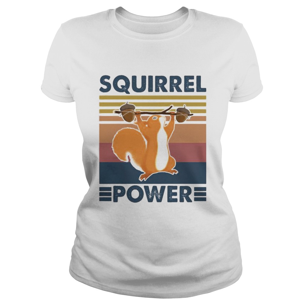 Squirrel power vintage retro  Classic Ladies