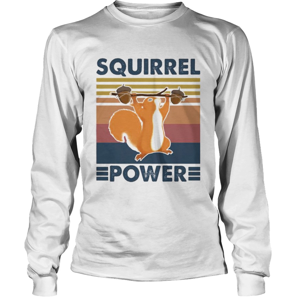 Squirrel power vintage retro  Long Sleeve