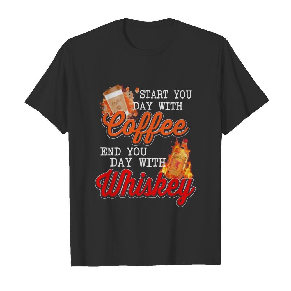 Start you day with coffee end you day with whiskey  Classic Men's T-shirt