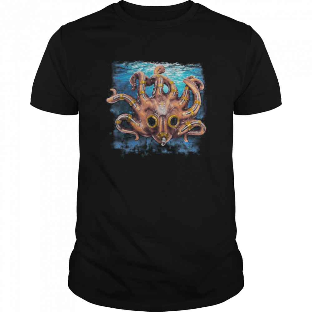 Steampunk Octopus Scuba Mask shirt