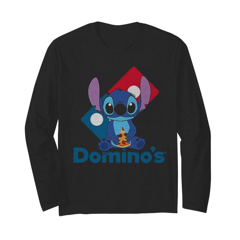 Stitch Hug Domino’s  Long Sleeved T-shirt 