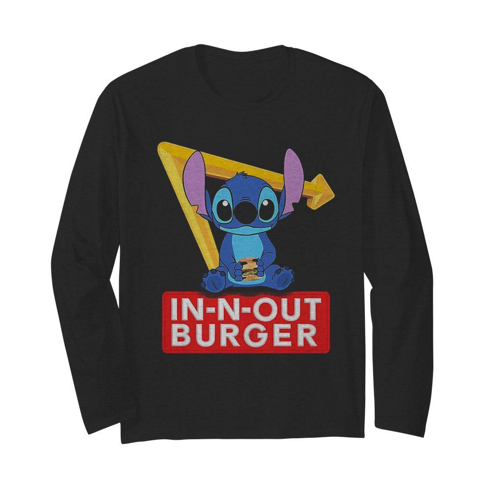 Stitch In-n-out Burger  Long Sleeved T-shirt 