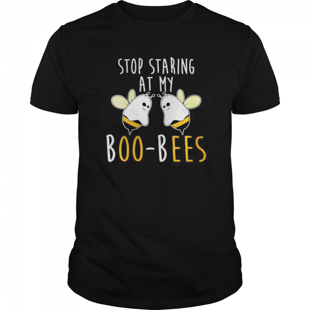 Stop staring at my boo bees funny Halloween  Classic Men's T-shirt