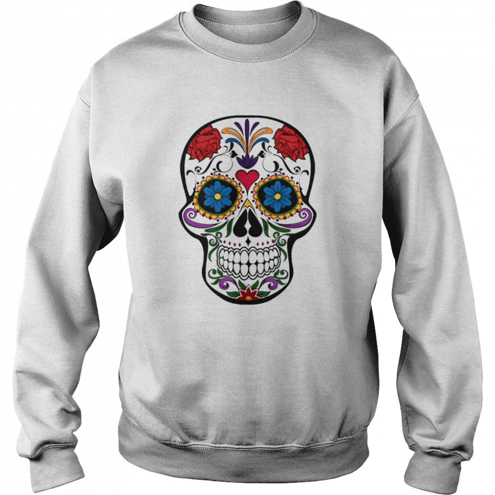 Sugar Skull Day Of The Dead Muertos  Unisex Sweatshirt