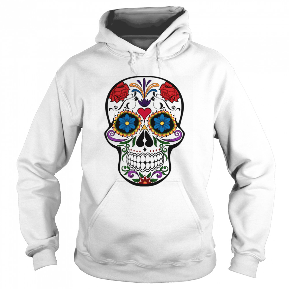 Sugar Skull Day Of The Dead Muertos  Unisex Hoodie