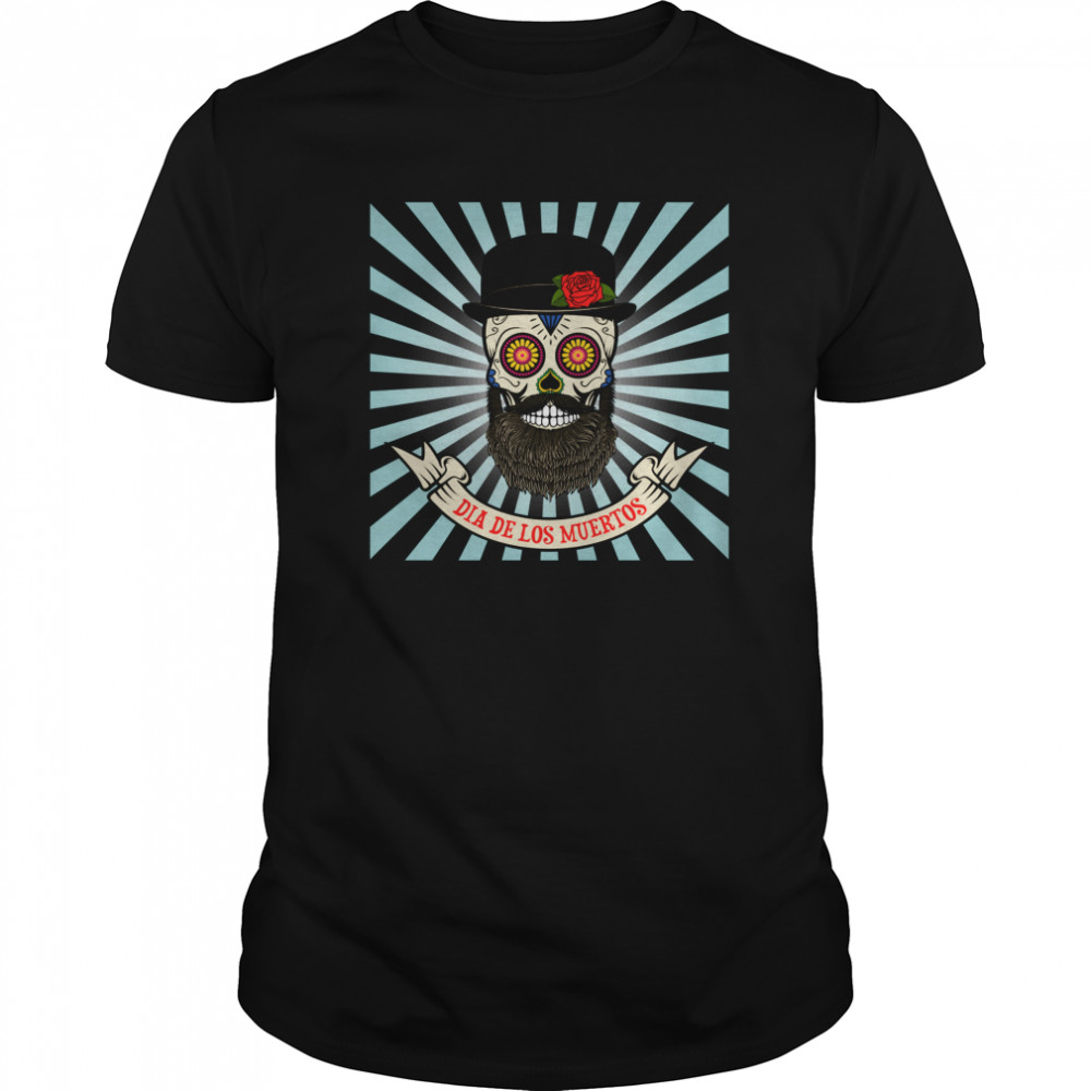 Sugar Skull Man Dia De Los Muertos shirt