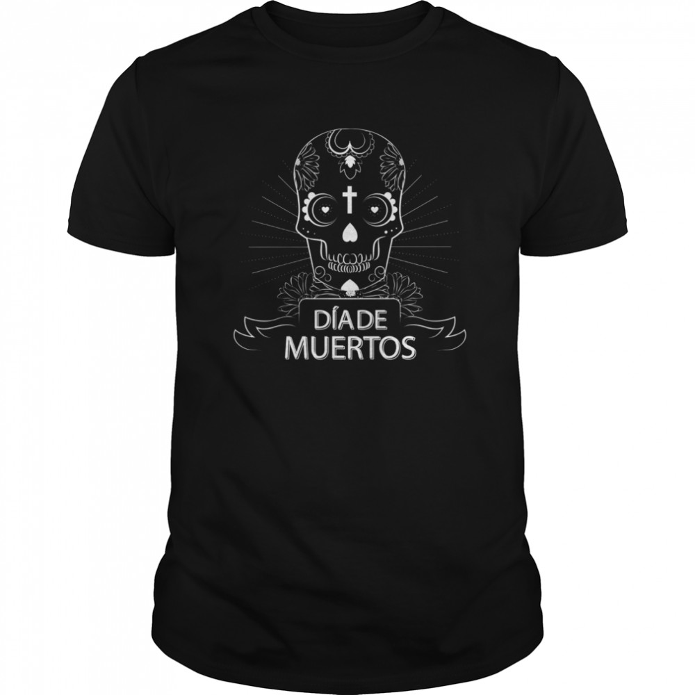 Sugar Skull Simple Dia De Muertos Vintage  Classic Men's T-shirt