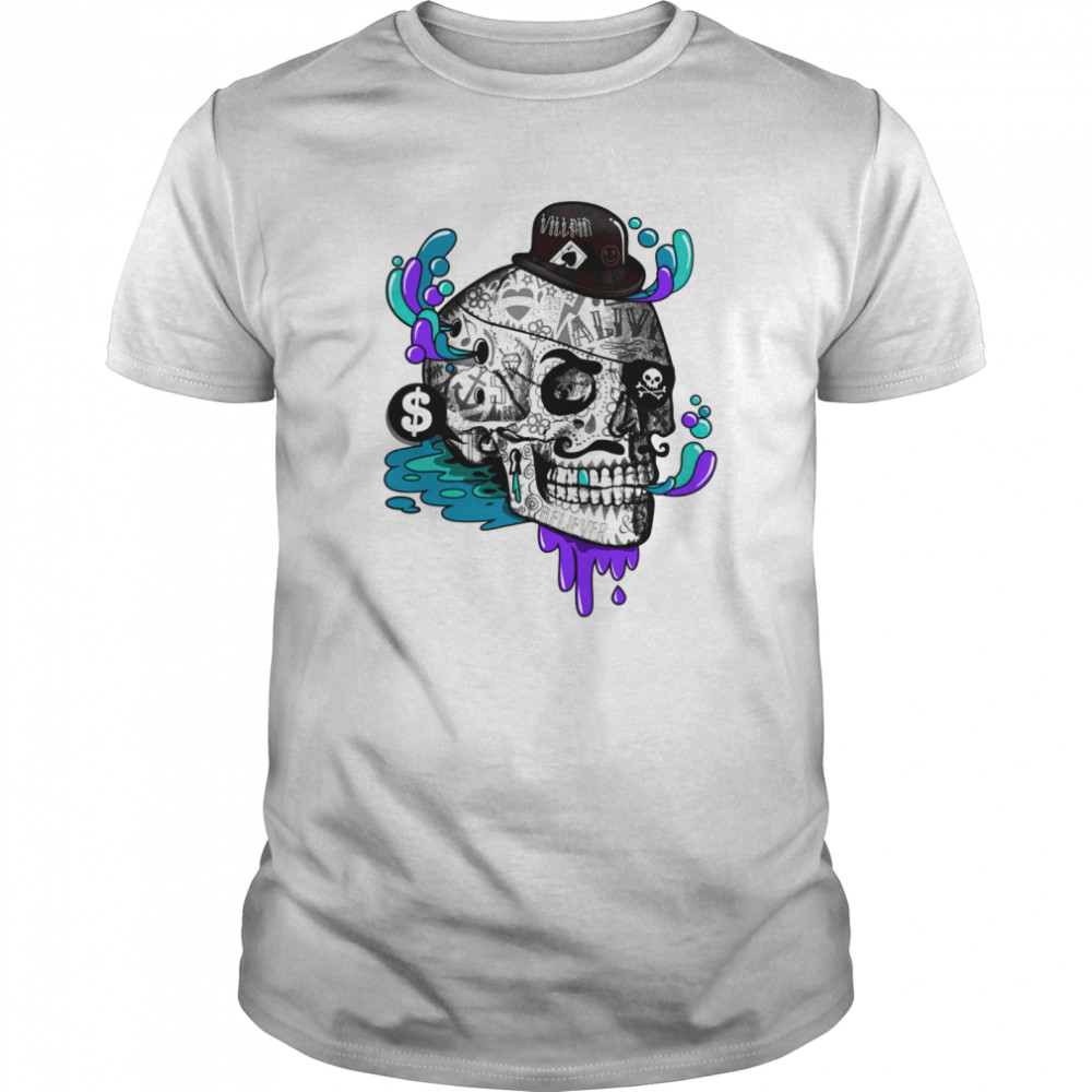 Tattooed Gentleman ALine Sugar Skull Day Of The Dead shirt