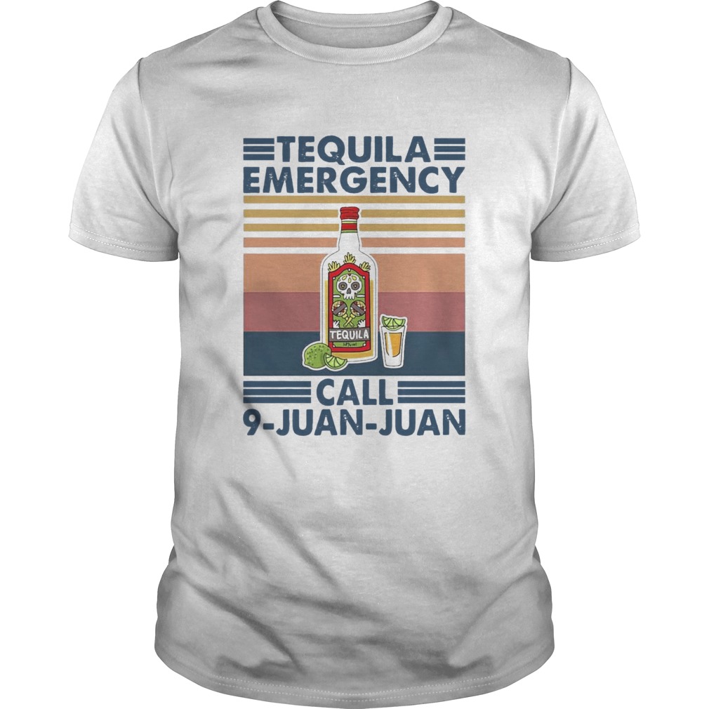 Tequila Emergency Call 9 Juan Juan Vintage  Unisex