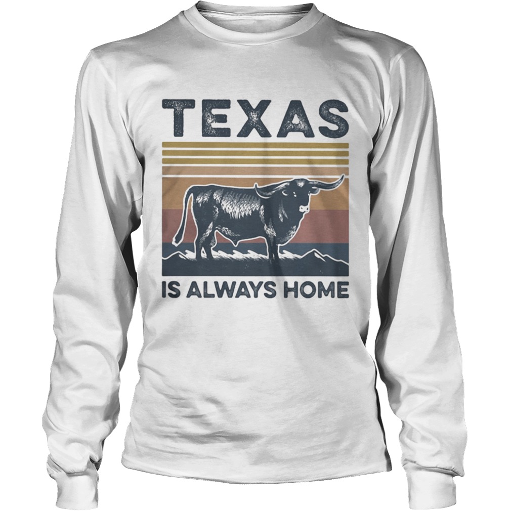 Texas buffalo is always home vintage retro  Long Sleeve