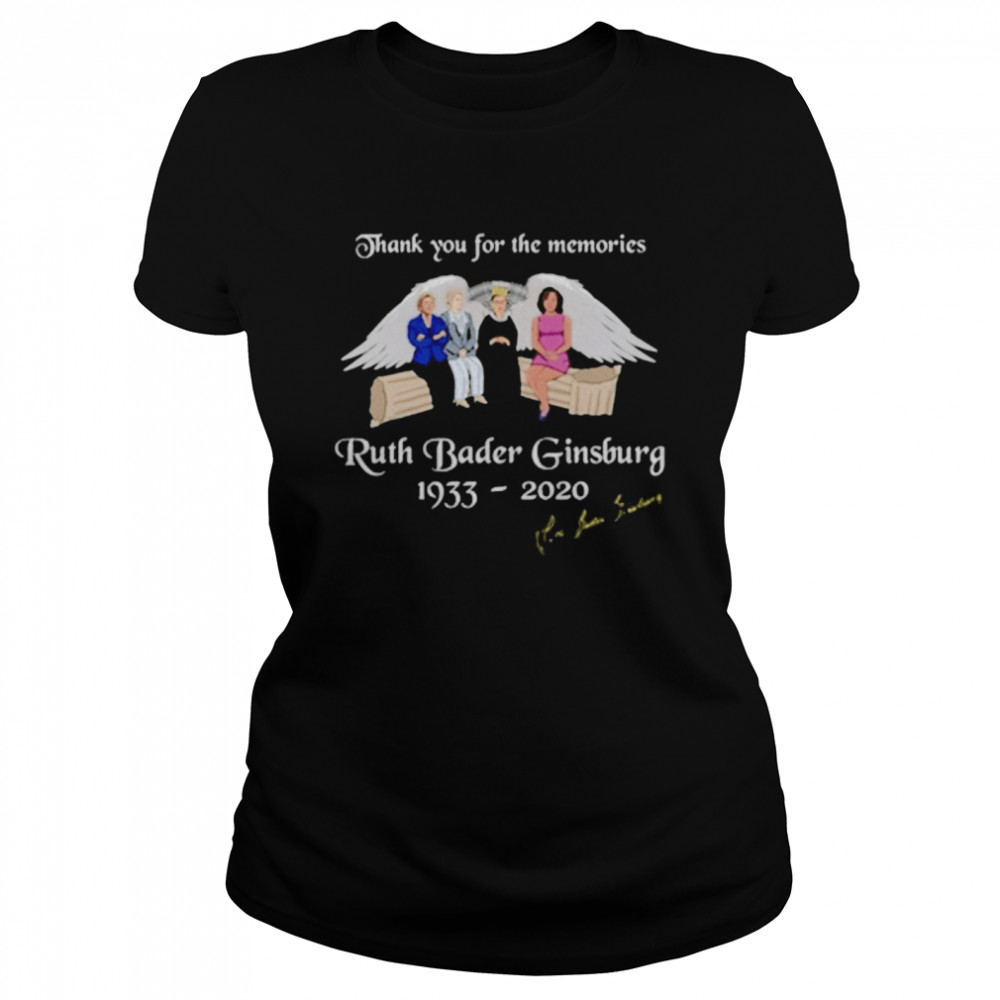 Thank You For The Memories Ruth Bader Ginsburg 1933-2020  Classic Women's T-shirt