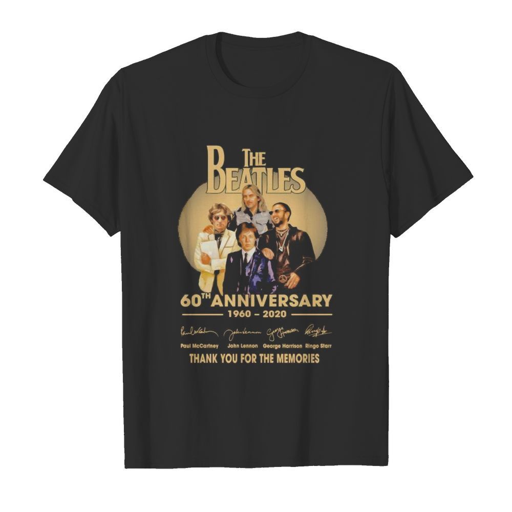 The 60th anniversary 1960 2020 thank you for the memories signatures shirt