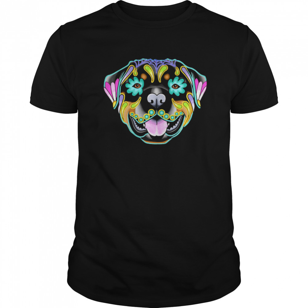 The Dead Sugar Skull Dog shirt