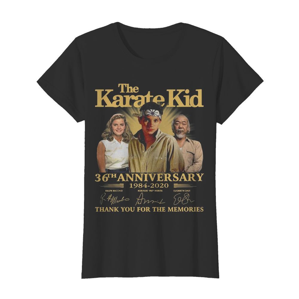 The Karate Kid 36th Anniversary 1984 2020 Thank You For The Memories Signature  Classic Women's T-shirt