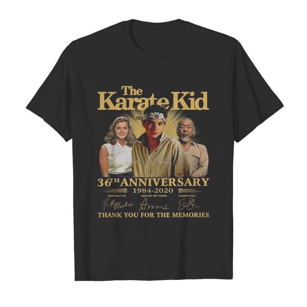 The Karate Kid 36th Anniversary 1984 2020 Thank You For The Memories Signature shirt