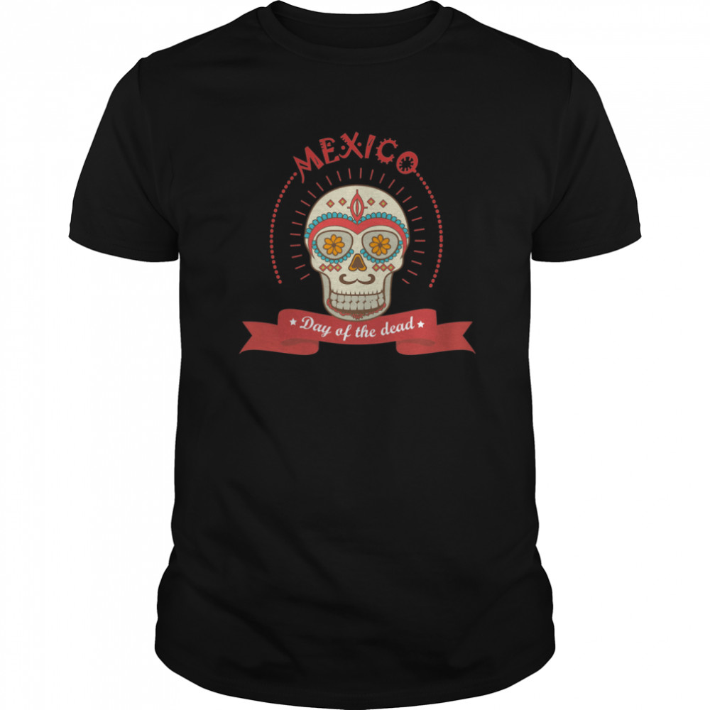 The Mexico Sugar Skull Day Of The Dead  Classic Men's T-shirt