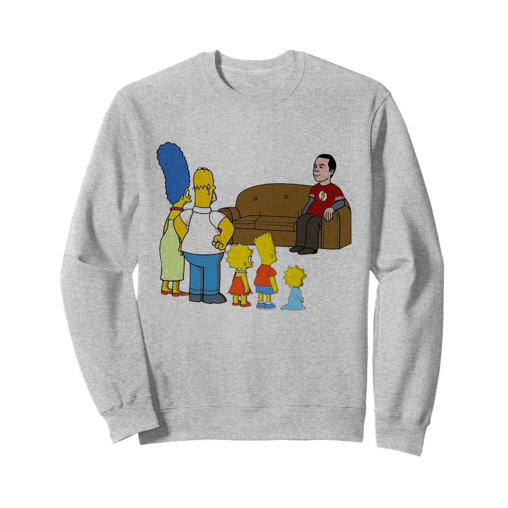 The Simpsons Family And Bazinga  Unisex Sweatshirt