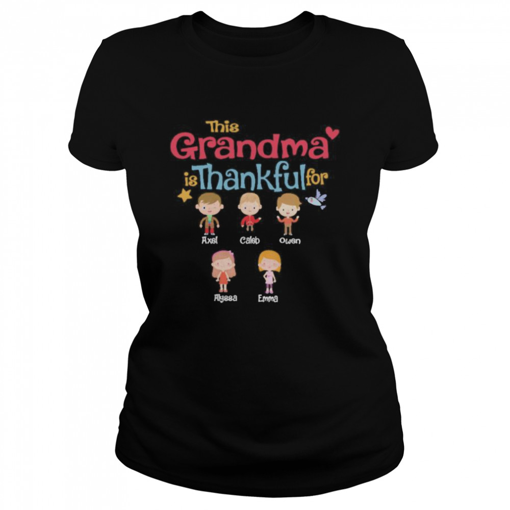 This Grandma Is Thankful For  Classic Women's T-shirt