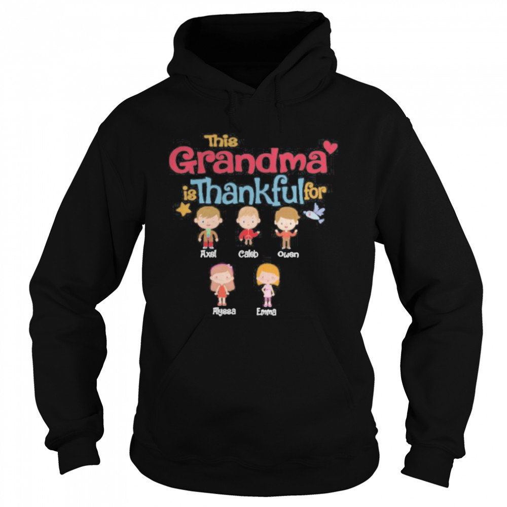 This Grandma Is Thankful For  Unisex Hoodie