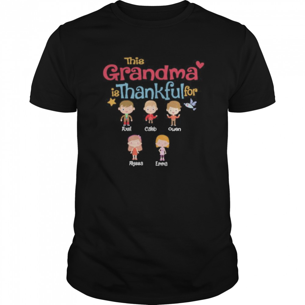 This Grandma Is Thankful For  Classic Men's T-shirt