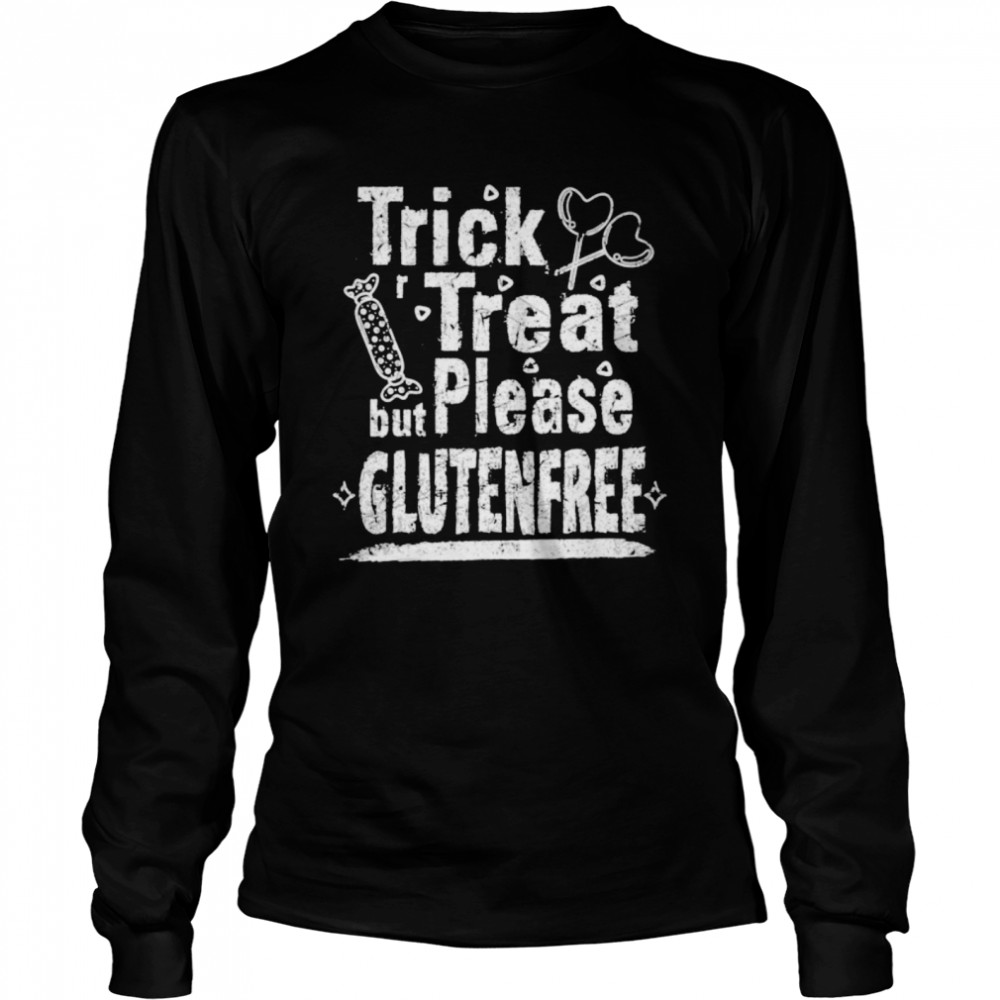 Trick r Treat Funny Cute Halloween Dress Candy  Long Sleeved T-shirt