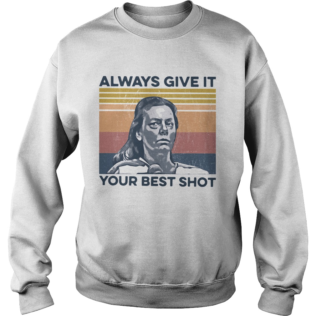 True Crime Always Give It Your Best Shot Vintage  Sweatshirt