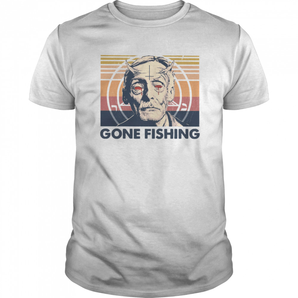 True Crime Gone Fishing Vintage  Classic Men's T-shirt