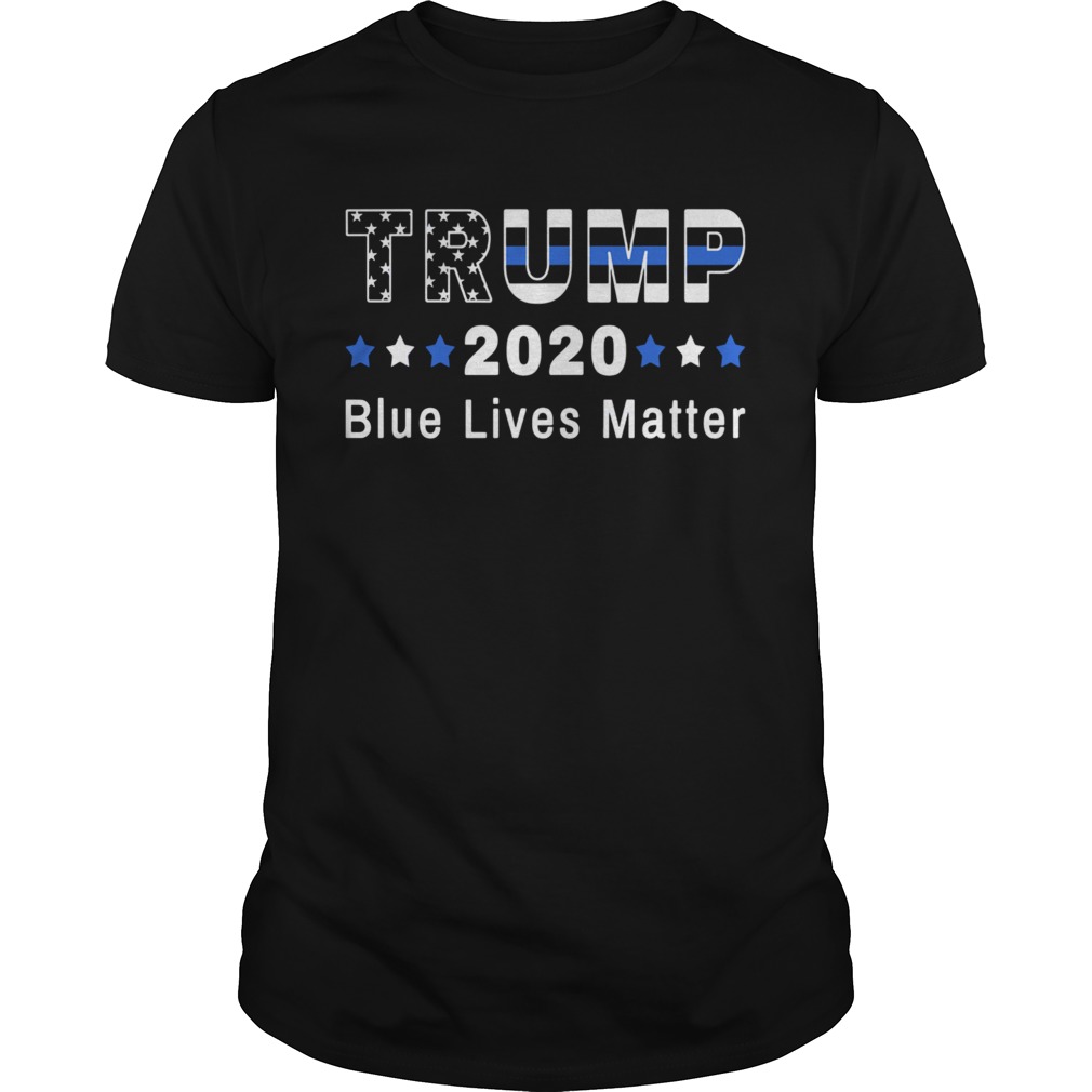 Trump 2020 Blue Lives Matter American Flag shirt